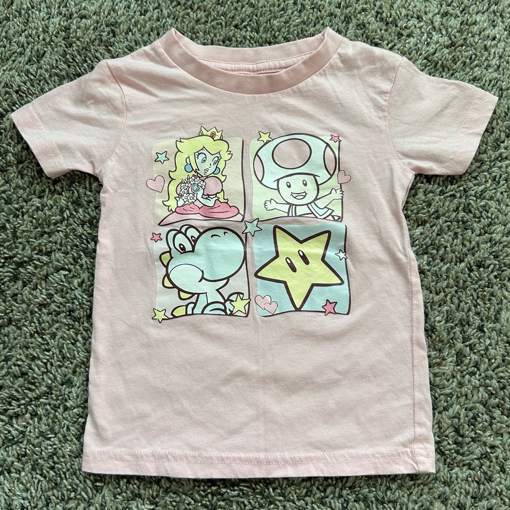 LIKE NEW Etsy Toddler Mario Princess Peach